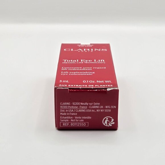 Clarins Total Eye Lift Cream Mini Travel Trial Eye Cream 3ml 0.1oz New With Box - Picture 9 of 9